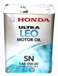 HONDA Ultra LEO SN 0W20 4L (масло моторное)